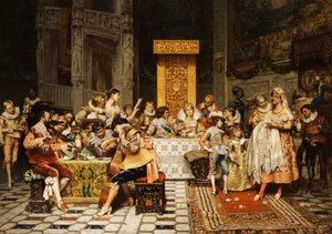 Chrzest Conde autorstwa Adolphe Alexandre Lesrel
