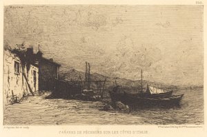 Chaty rybackie na wybrzeżach Włoch autorstwa Adolphe Appian