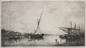 Kanał na Martiques autorstwa Adolphe Appian