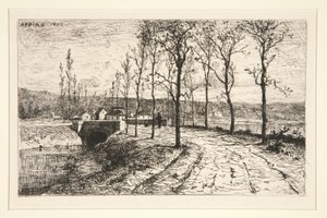 Wejście do wioski autorstwa Adolphe Appian