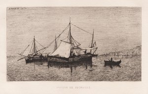 Łódź rybacka / przybrzeżna łódź transportowa (wybrzeże włoskie)