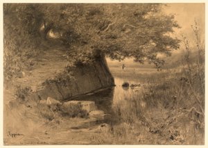 Krajobraz (La source a Montalieu) autorstwa Adolphe Appian