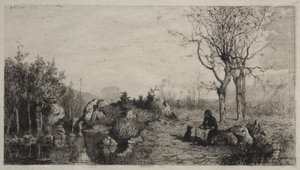 Brzeg strumienia w Rossillon, 1867.