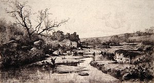 Źródło rzeki Albarine autorstwa Adolphe Appian