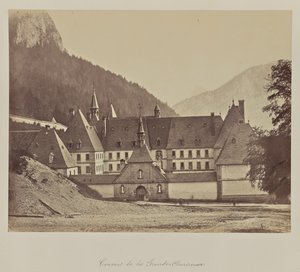 Klasztor Grande-Chartreuse. autorstwa Adolphe Braun