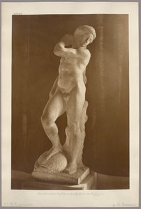 Florencja: Niedokończony „Apollo” Michała Anioła w Galerii Uffizi autorstwa Adolphe Braun
