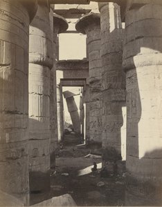Górny Egipt, Hypostyle Hall w Karnaku, ca. 1870. autorstwa Adolphe Braun