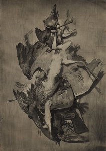 [Martwa natura przedstawiająca dziczyznę] autorstwa Adolphe Braun