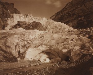 Szwajcaria. Grindelwald, Górny Lodowiec, Źródło Lutschine autorstwa Adolphe Braun