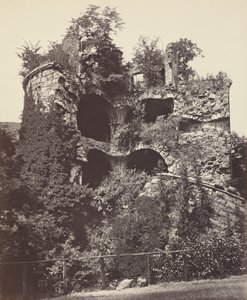 Eksplodująca wieża, zamek w Heidelbergu, ok. 1865 (zdjęcie) autorstwa Adolphe Braun