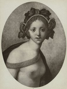 Reprodukcja fotograficzna obrazu przedstawiającego postać kobiecą, ewentualnie bogini Wenus (tytuł na obiekcie) autorstwa Adolphe Braun and Cie. (attributed to)