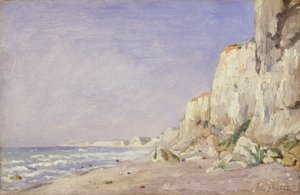 Klify w pobliżu Dieppe, 1862