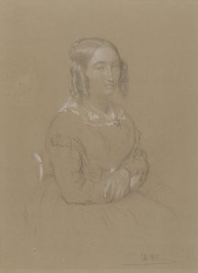 Portret damy autorstwa Adolphe Felix Cals