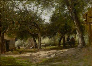 Krajobraz z folwarkiem, 1830-1880