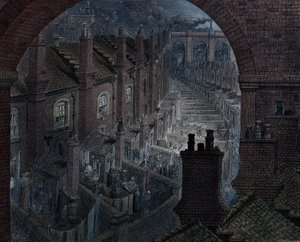 Koleją przez Londyn, 1872 autorstwa Adolphe Francois Pannemaker