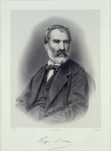 Portret pisarza Eugène Pelletana 1813-1884. autorstwa Adolphe Guillon