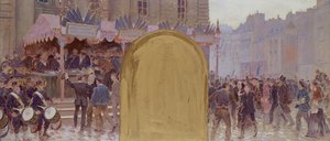 Nabór wolontariuszy, Place du Pantheon