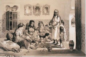Kobiety z Algieru, z tomu upamiętniającego francuskie siły ekspedycyjne, które zdobyły Algier w 1830 r. (lito)