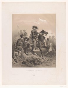 Generał Giuseppe Garibaldi jako dowódca w bitwie pod Varese Le General Garibaldi (tytuł na obiekcie)