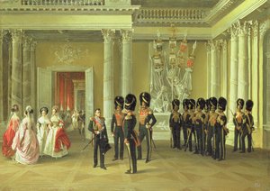 Sala Heraldyczna w Pałacu Zimowym, Sankt Petersburg, 1838 r.