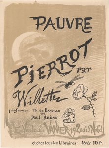 Plakat do Pauvre Pierrot autorstwa Adolphe Léon Willette autorstwa Adolphe Leon Willette