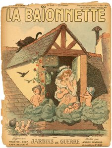 Okładka „La Baionnette”, Satirique en Colors autorstwa Adolphe Leon Willette