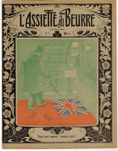 Okładka „The Butter Plate”, Satirique en Colors autorstwa Adolphe Leon Willette