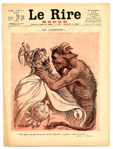Okładka „Czerwonego śmiechu”, Satyryczne en Couleurs autorstwa Adolphe Leon Willette