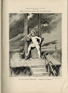 Ilustracja Adolphe dit Willette (1857-1926) w Le Courrier francais, nr 4 autorstwa Adolphe Leon Willette
