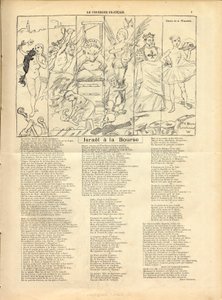 Courier francais, Satirique en B & B autorstwa Adolphe Leon Willette
