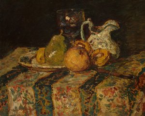 Martwa natura z dzbanem na owoce i wino, 1874.