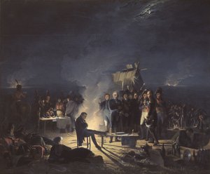 Biwak Napoleona na polu bitwy pod Wagram w nocy z 5 na 6 lipca 1809, 1
