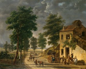 Coeur Volant Coaching Inn w Louveciennes, 1867 r.