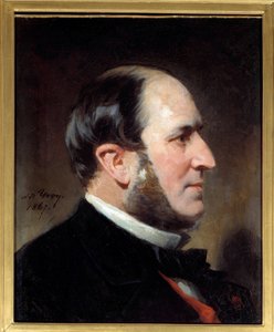 Portret barona Eugene-Georgesa Haussmanna, prefekta Paryża (1809-1891) Był inicjatorem głównych prac renowacyjnych Paryża w okresie Drugiego Cesarstwa. Obraz Adolphe Yvon (1817-1893). 1867 niedz. 0,45 x 0,35 m Paryż, Musee Carnavalet autorstwa Adolphe Yvon