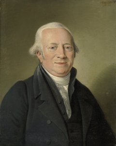Cornelis Sebille Roos (1754-1820), handlarz dziełami sztuki w Amsterdamie i opiekun Nationale Konst-Gallery w Huis ten Bosch, Haga autorstwa Adriaan de Lelie