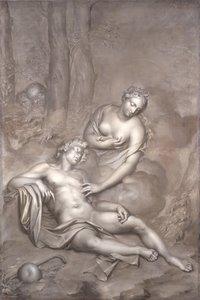 Luna (Diana) odwiedza śpiącego Endymiona, 1696