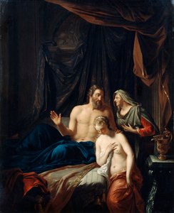 Sarah przedstawia Hagar Abrahamowi, koniec XVII i początków XVIII wieku