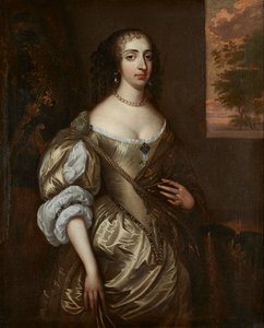 Portret Marii Orańskiej (olej na płótnie) autorstwa Adriaen (circle of) Hanneman