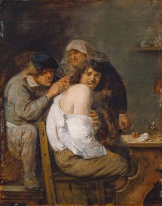 Operacja na plecach, ok. 1636 (olej na drewnie)