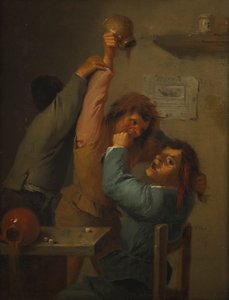 scena picia autorstwa Adriaen Brouwer