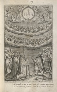 Adoracja Imienia Jezus autorstwa Adriaen Collaert