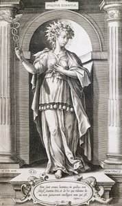 Alegoria nauk, Adriaen Collaert (ok. 1560-1618). autorstwa Adriaen Collaert