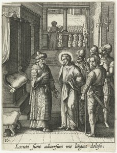 Chrystus ponownie przed Piłatem autorstwa Adriaen Collaert