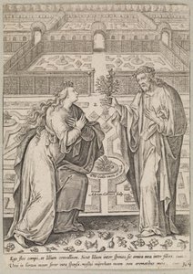 Chrystus i jego oblubienica Ecclesia w ogrodzie” autorstwa Adriaen Collaert