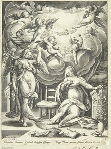 Zwiastowanie Maryi autorstwa Adriaen Collaert