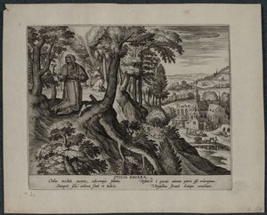 Otilia Bavara. autorstwa Adriaen Collaert