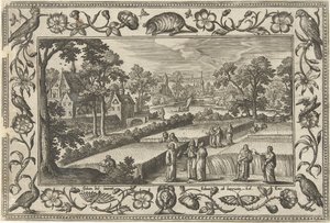 Zbieranie zbóż w szabat Pejzaże ze scenami biblijnymi, mitologicznymi i polowaniami (tytuł serii)