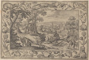 Rozesłanie Apostołów, ca. 1584. autorstwa Adriaen Collaert