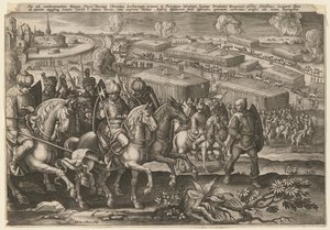 Oblężenie Wiednia przez wojska tureckie, 1529 autorstwa Adriaen Collaert