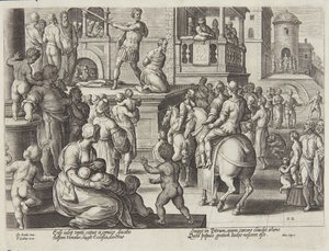 Ścięcie św. Jakuba autorstwa Adriaen Collaert
